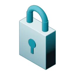 A padlock